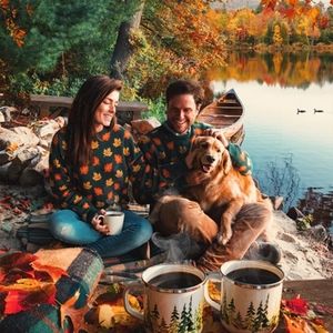 Kiel James Patrick Big Cozy Fall Leaf Sweater